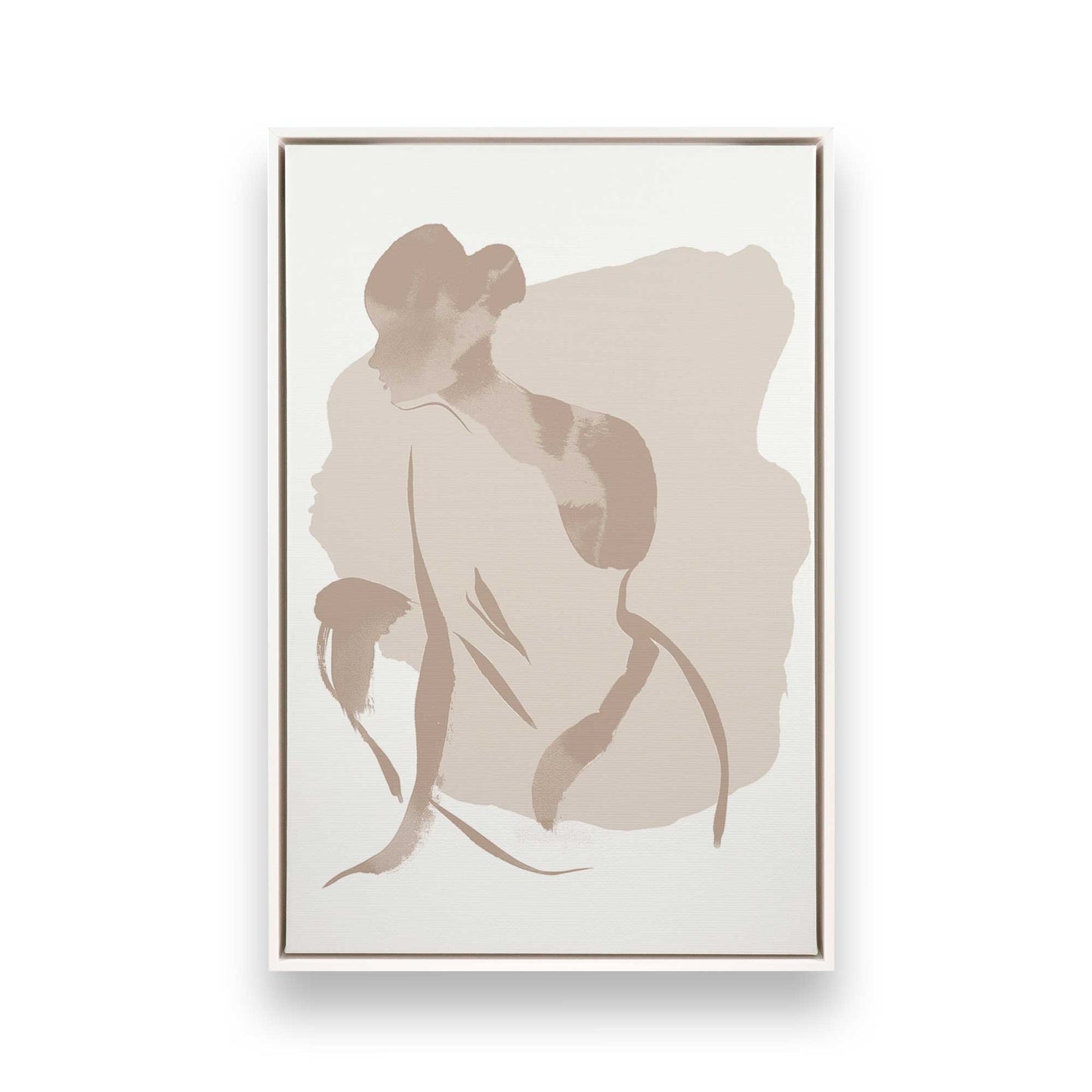 [Color:Opaque White], Picture of art in a White frame