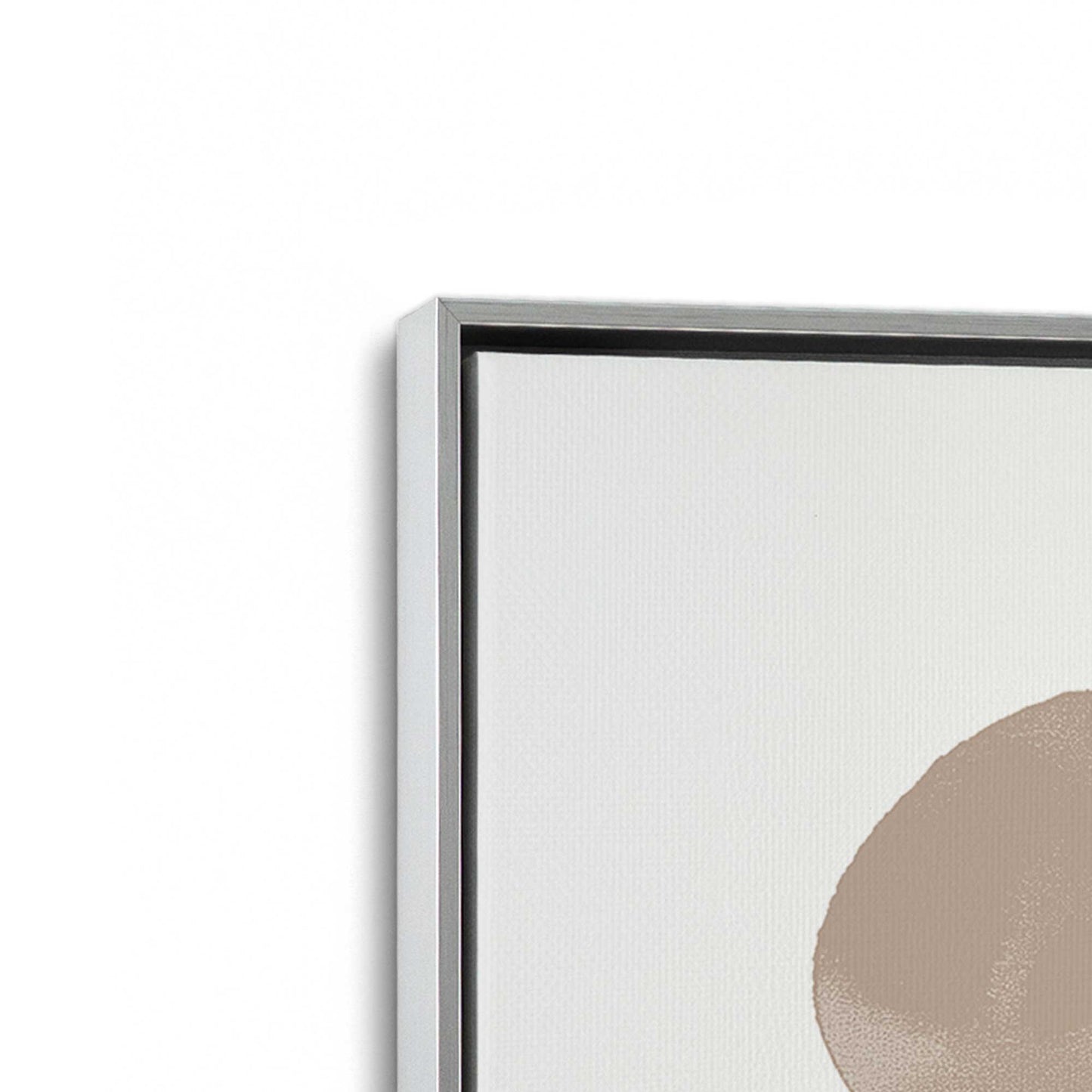 [Color:Polished Chrome], Picture of art in a Polished Chrome frame at an angle