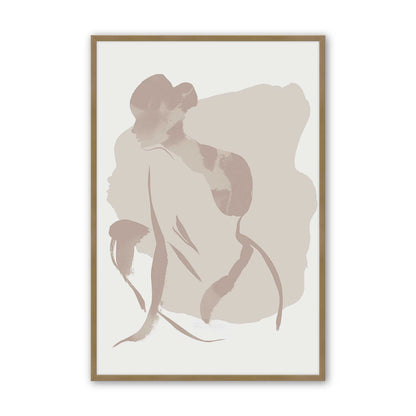 [Color:Brushed Gold], Picture of art in a Brushed Gold frame