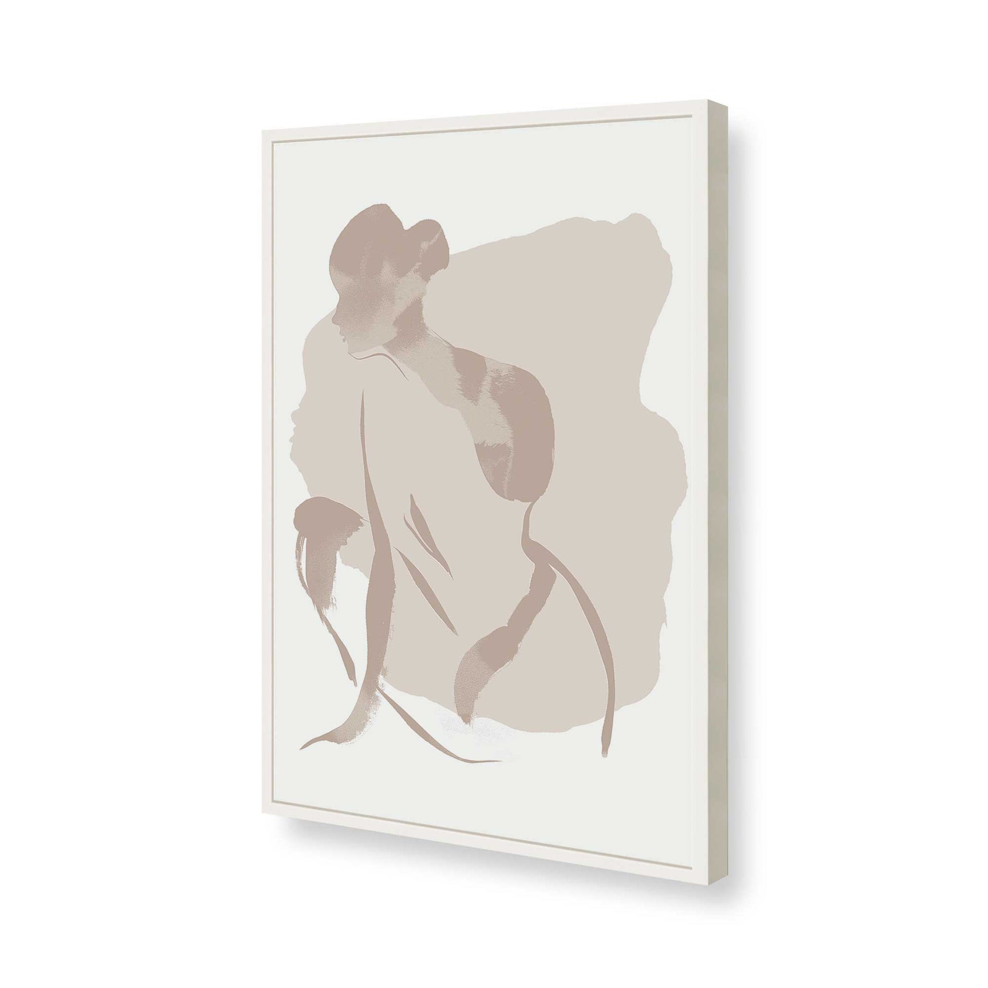 [Color:Opaque White], Picture of art in a Opaque White frame of the corner