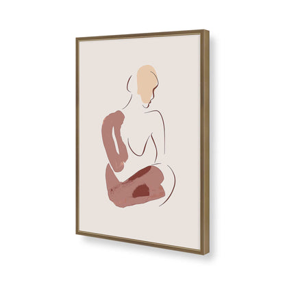 [Color:Brushed Gold], Picture of art in a Brushed Gold frame of the corner