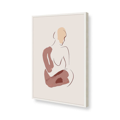 [Color:Opaque White], Picture of art in a Opaque White frame of the corner