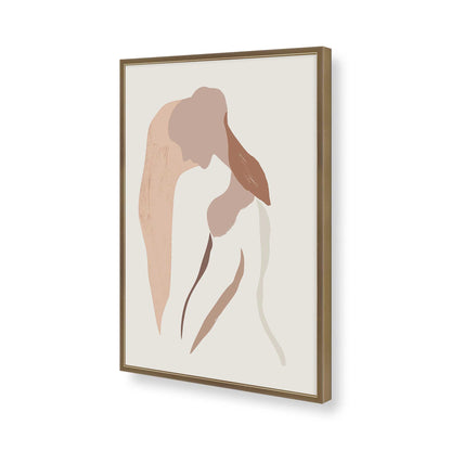 [Color:Brushed Gold], Picture of art in a Brushed Gold frame of the corner