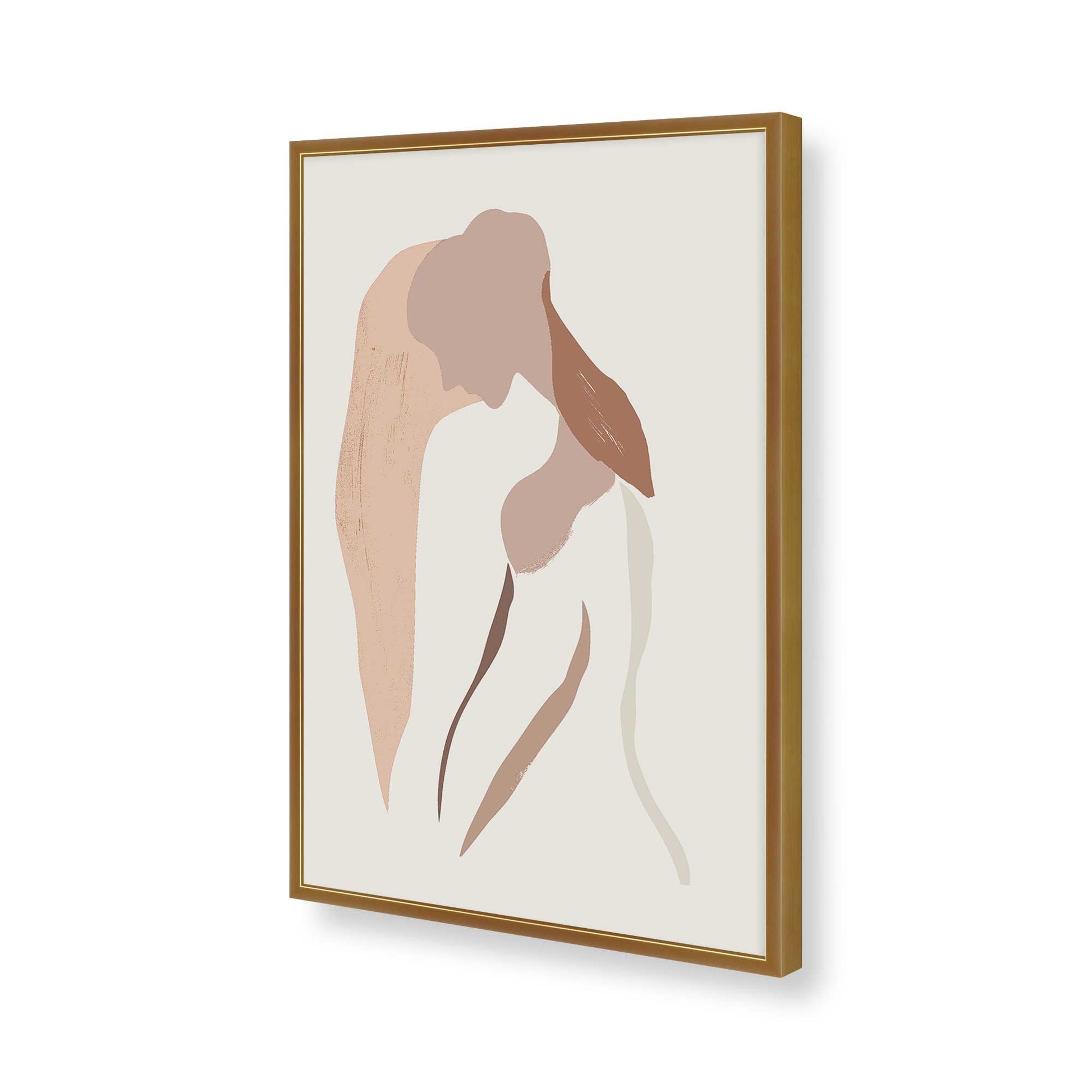 [Color:Polished Gold], Picture of art in a Polished Gold frame of the corner