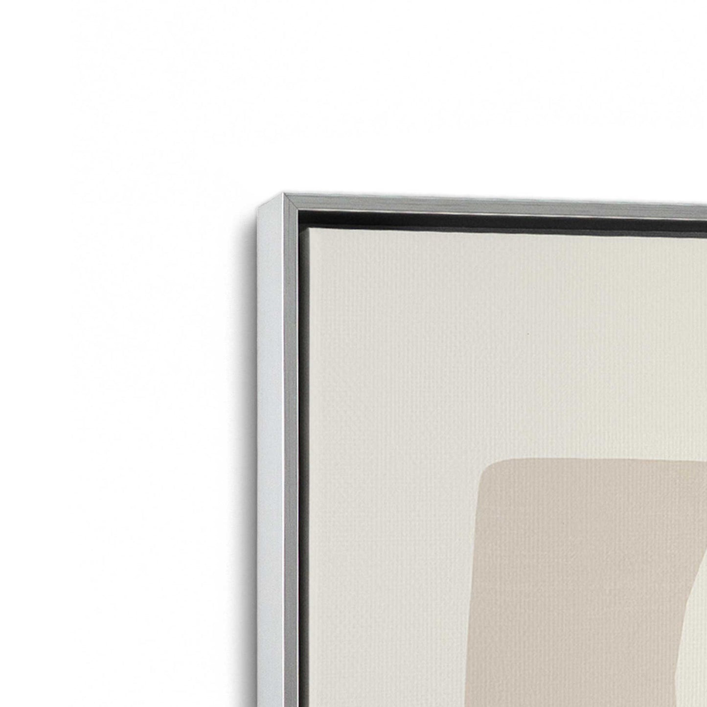 [Color:Polished Chrome], Picture of art in a Polished Chrome frame at an angle