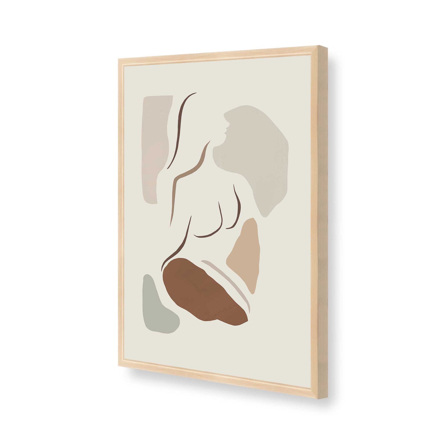 [Color:Raw Maple], Picture of art in a Raw Maple frame of the corner