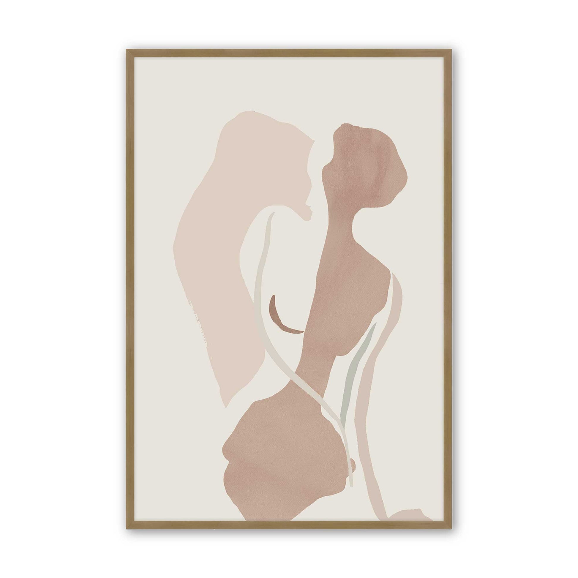 [Color:Brushed Gold], Picture of art in a Brushed Gold frame