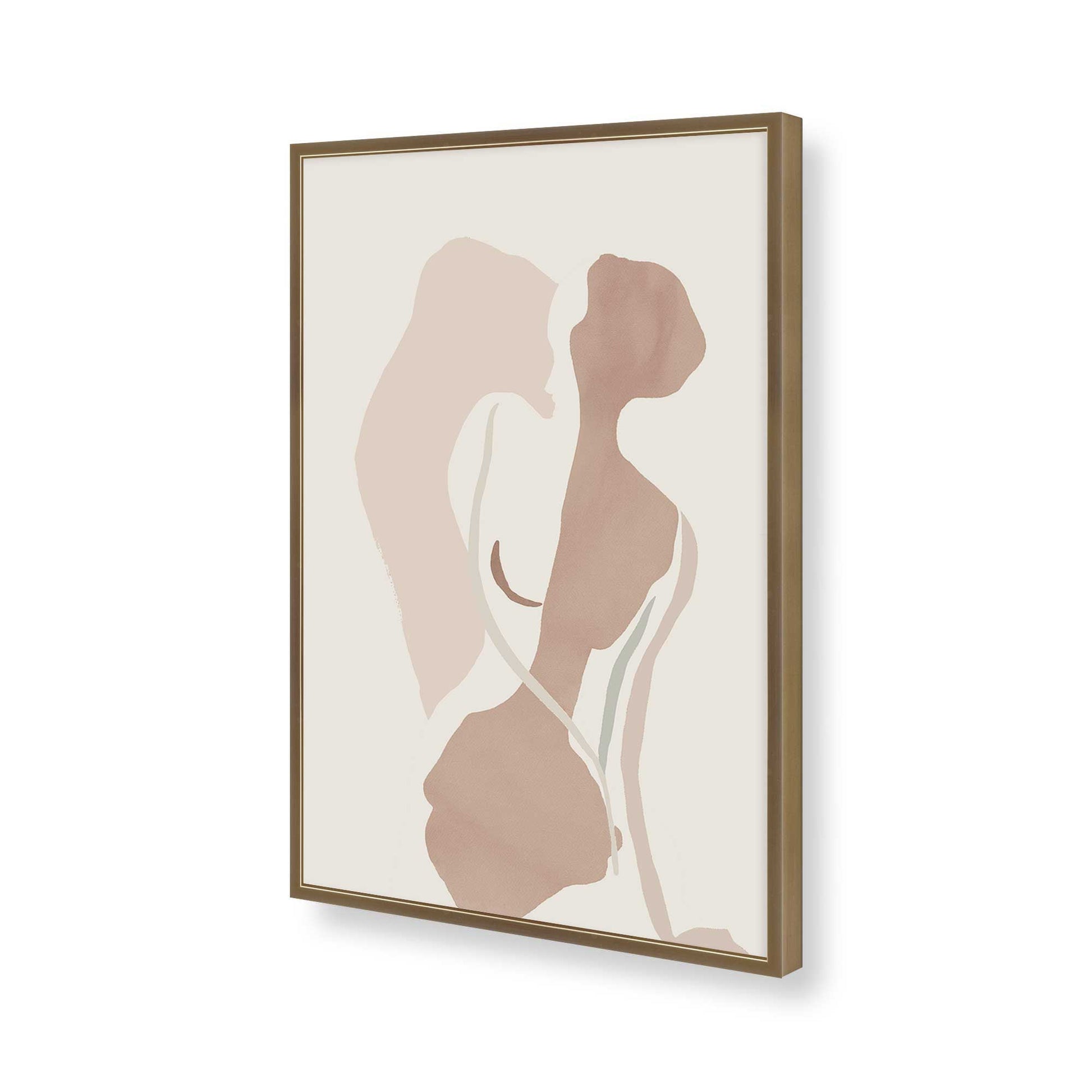 [Color:Brushed Gold], Picture of art in a Brushed Gold frame of the corner