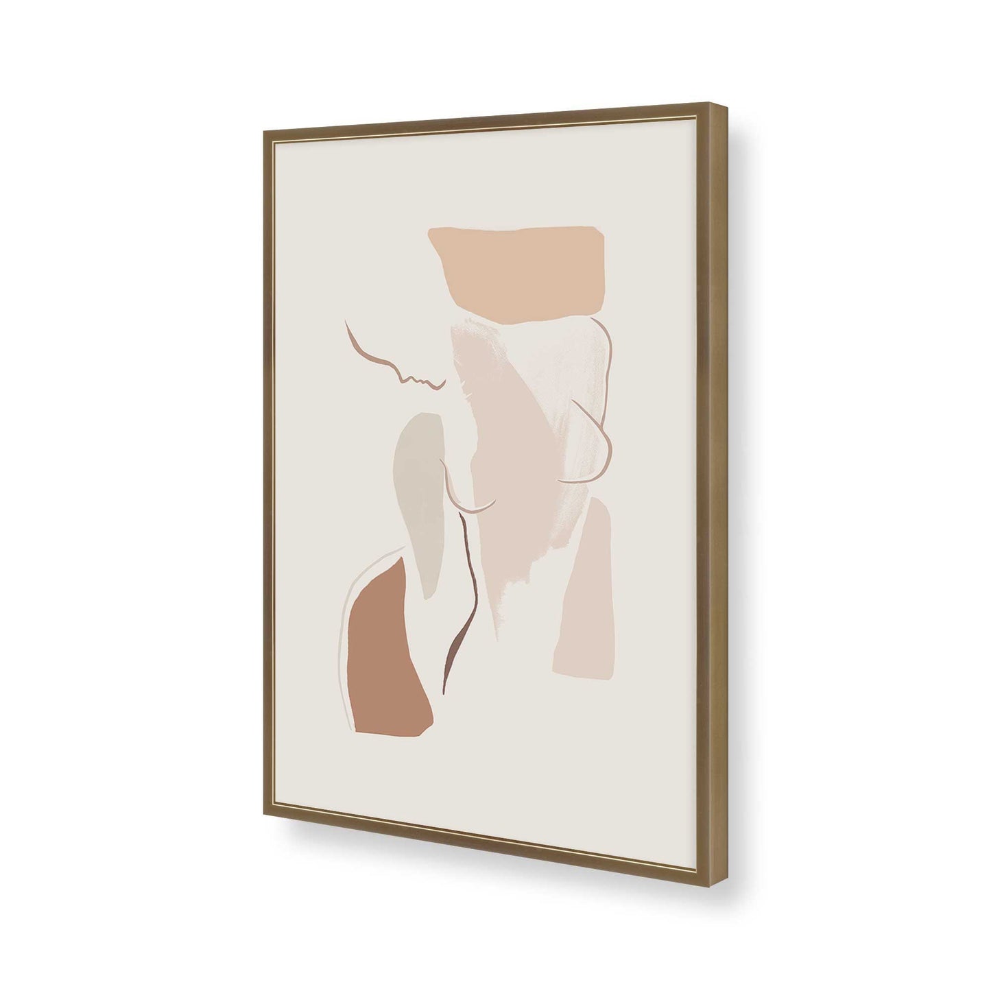 [Color:Brushed Gold], Picture of art in a Brushed Gold frame of the corner