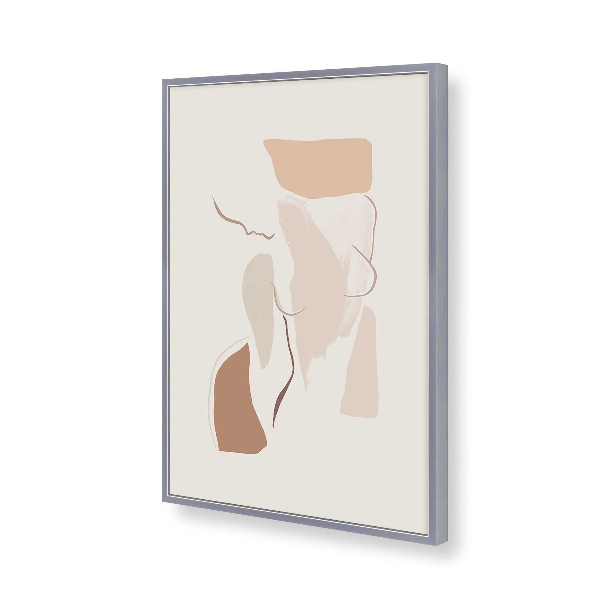 [Color:Polished Chrome], Picture of art in a Polished Chrome frame of the corner