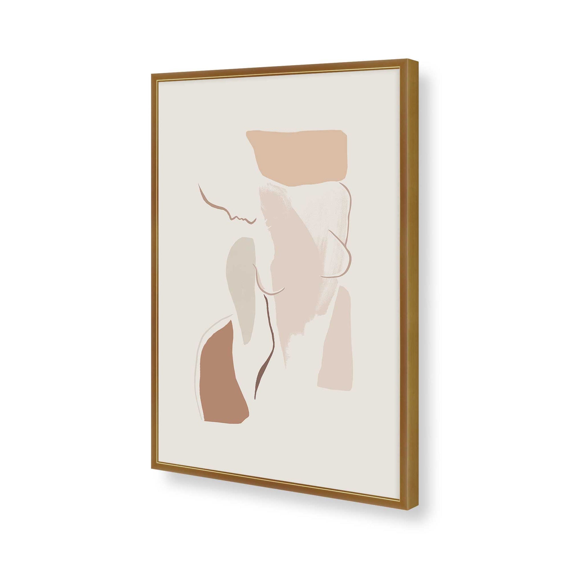 [Color:Polished Gold], Picture of art in a Polished Gold frame of the corner