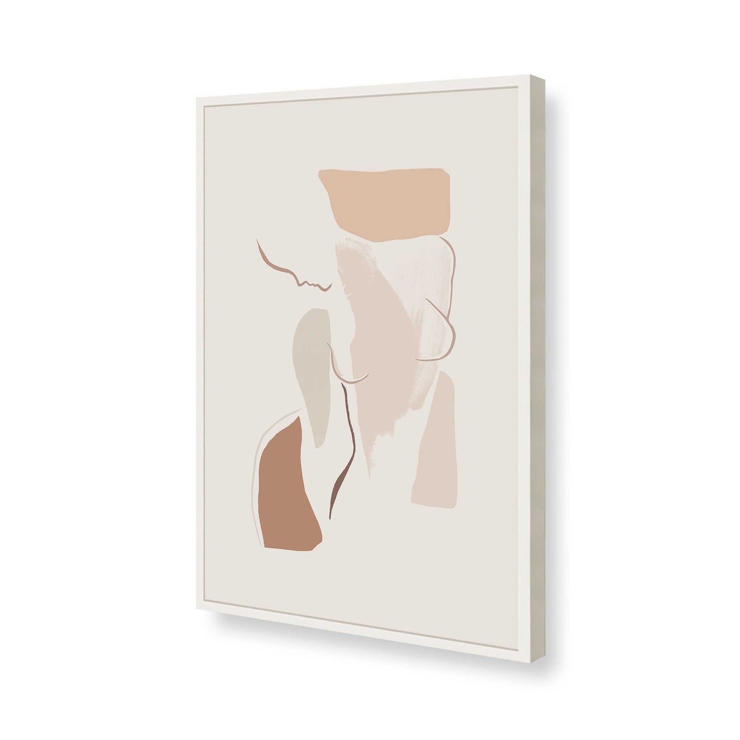 [Color:Opaque White], Picture of art in a Opaque White frame of the corner