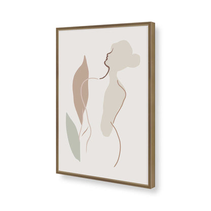 [Color:Brushed Gold], Picture of art in a Brushed Gold frame of the corner