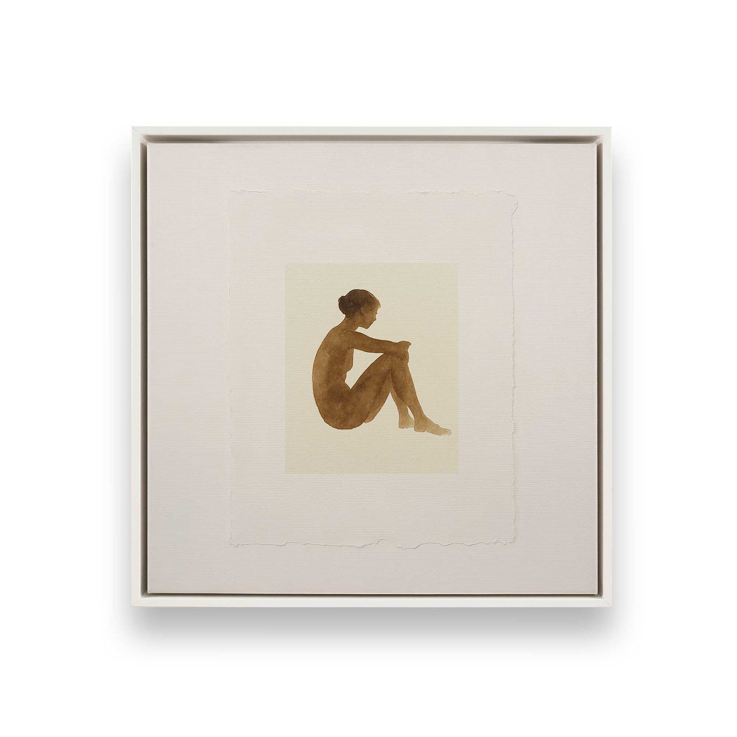 [Color:Opaque White], Picture of art in a White frame