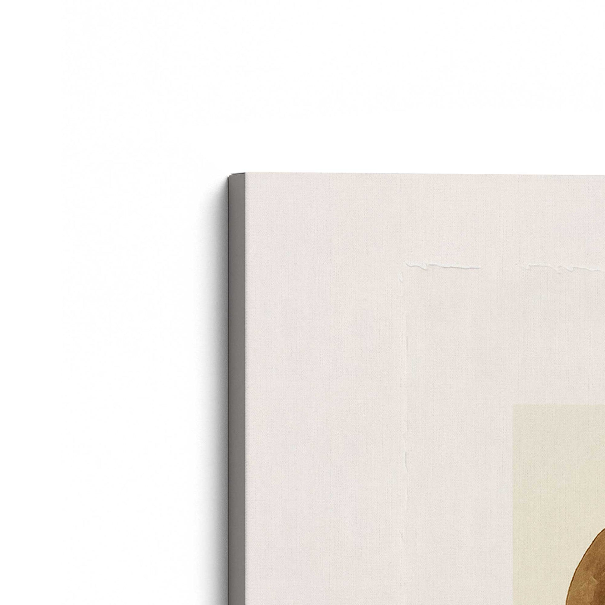 [Color:Stretched Canvas], Picture of the corner of the art