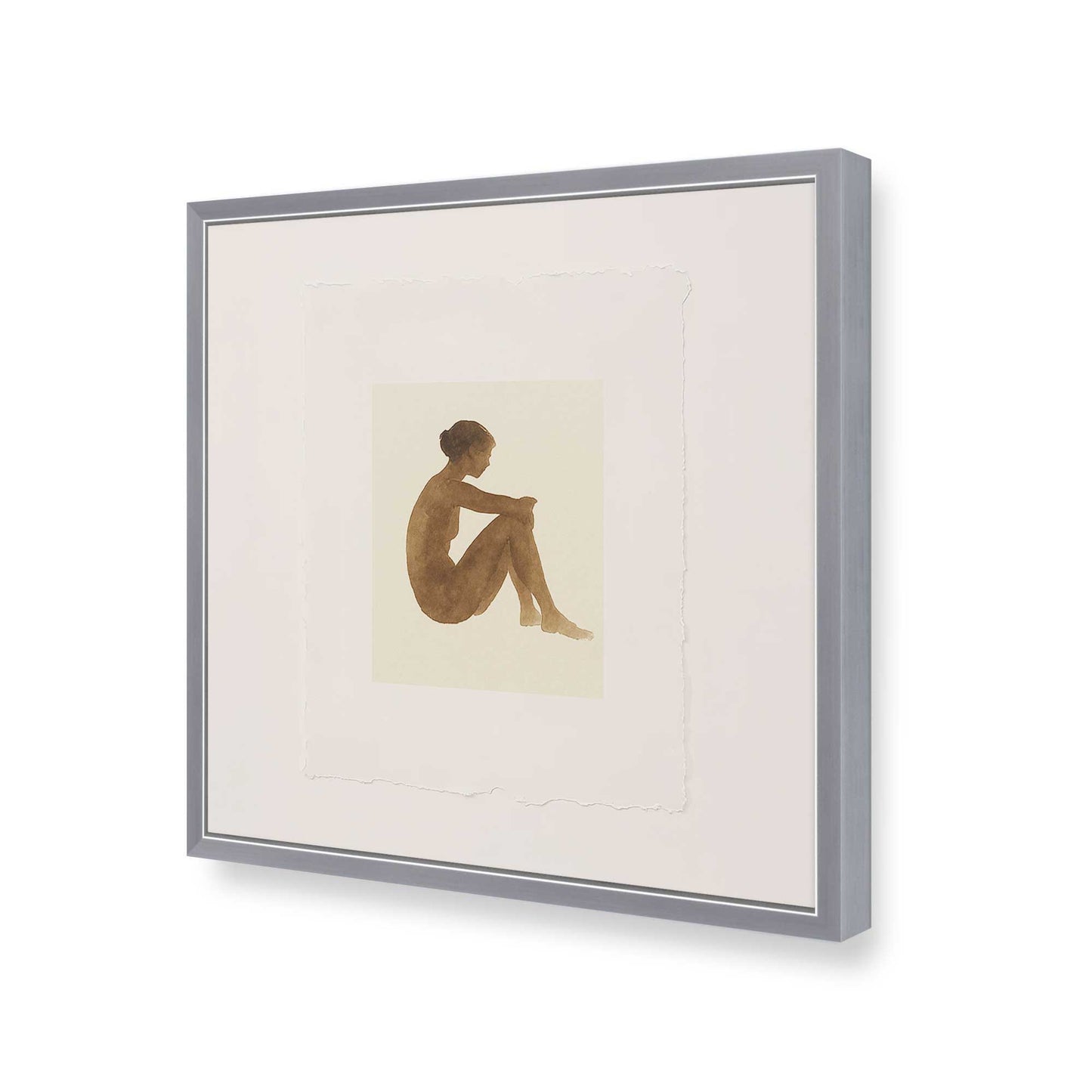 [Color:Polished Chrome], Picture of art in a Polished Chrome frame of the corner
