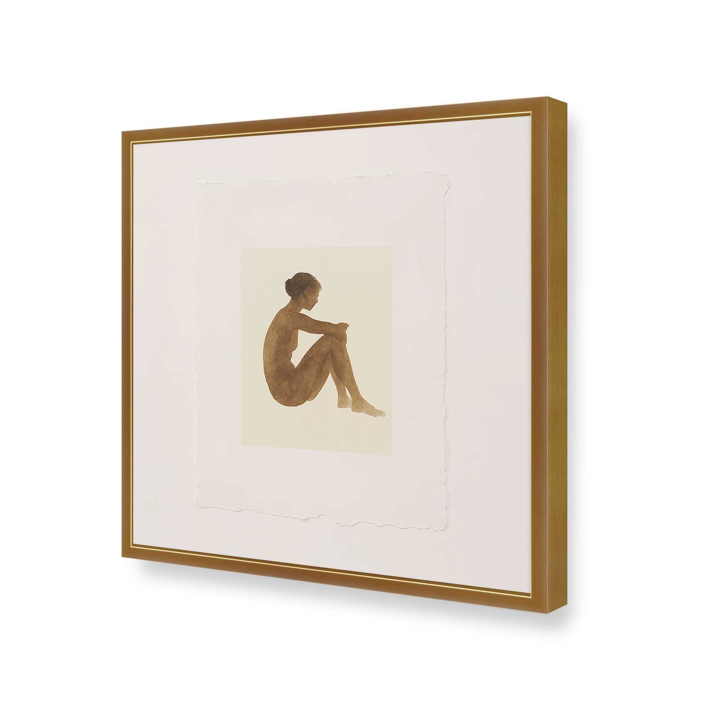 [Color:Polished Gold], Picture of art in a Polished Gold frame of the corner