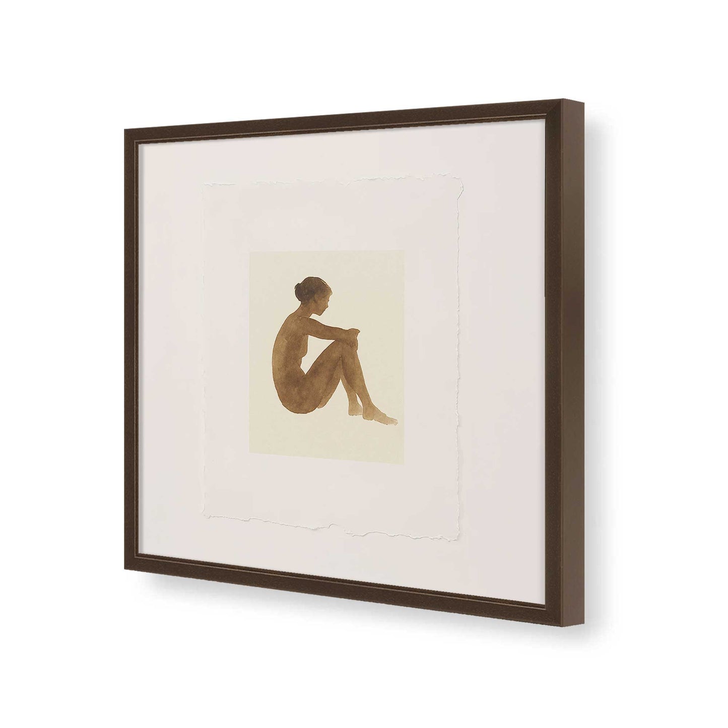 [Color:Espresso], Picture of art in a Espresso frame of the corner