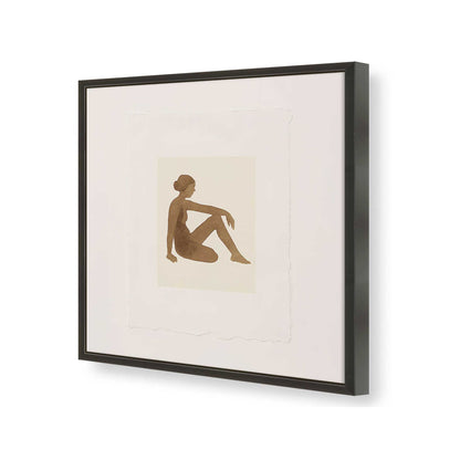 [Color:Satin Black], Picture of art in a Satin Black frame of the corner