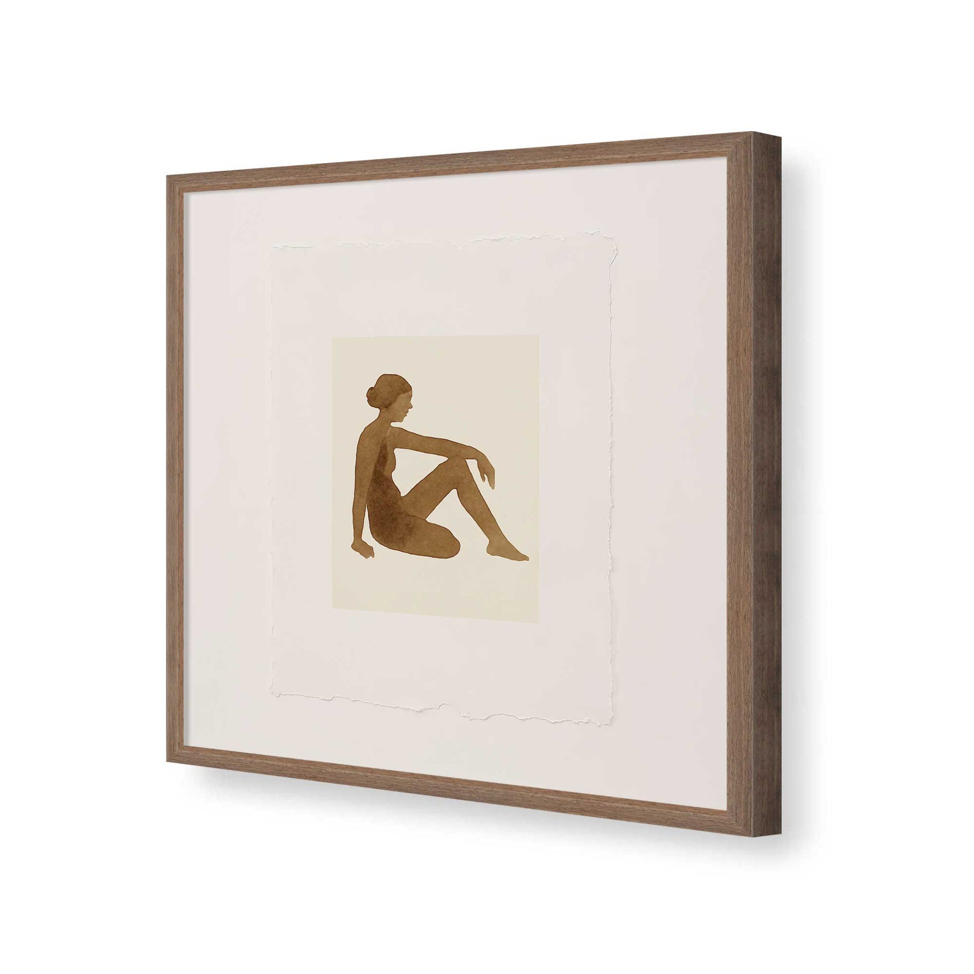 [Color:Walnut], Picture of art in a Walnut frame of the corner