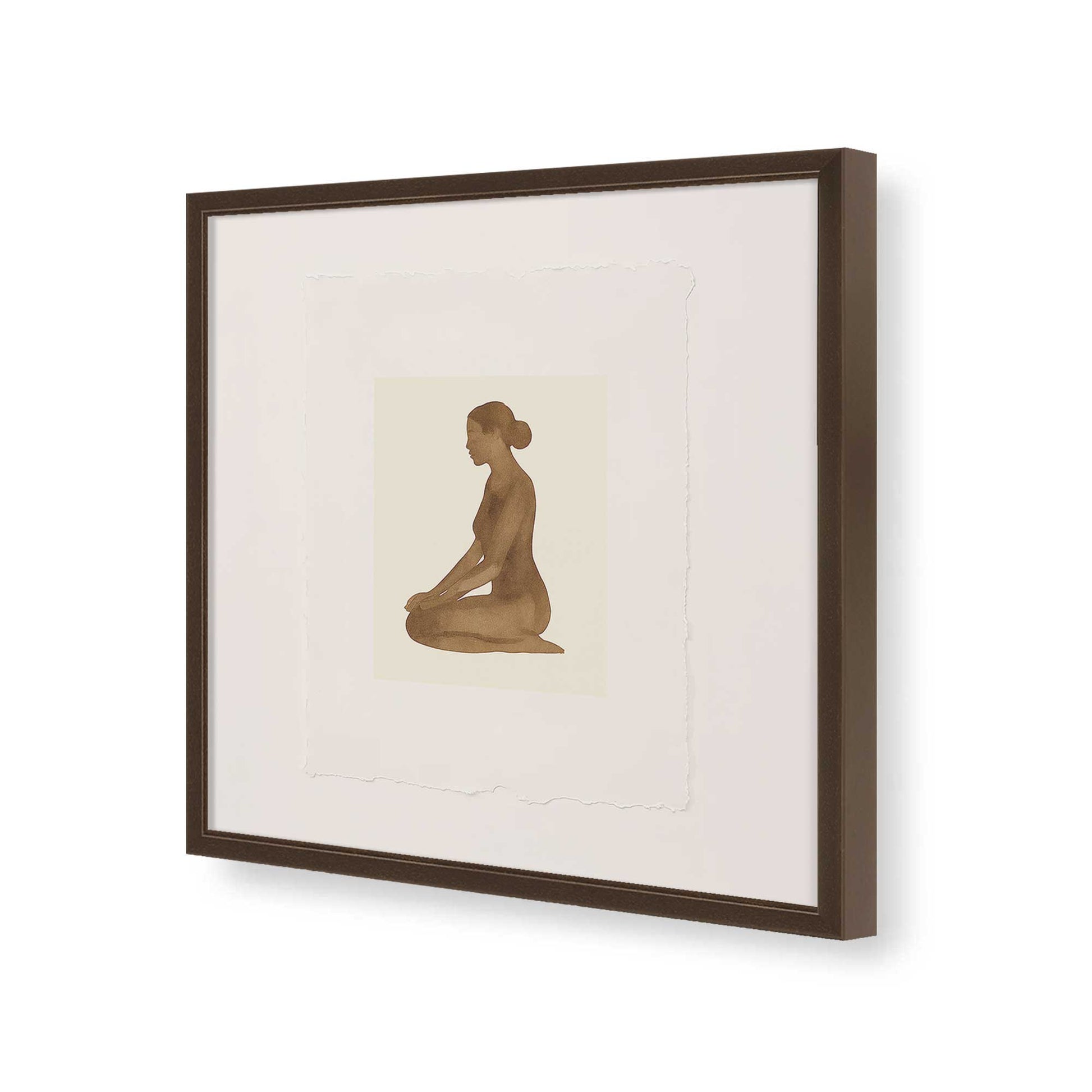 [Color:Espresso], Picture of art in a Espresso frame of the corner