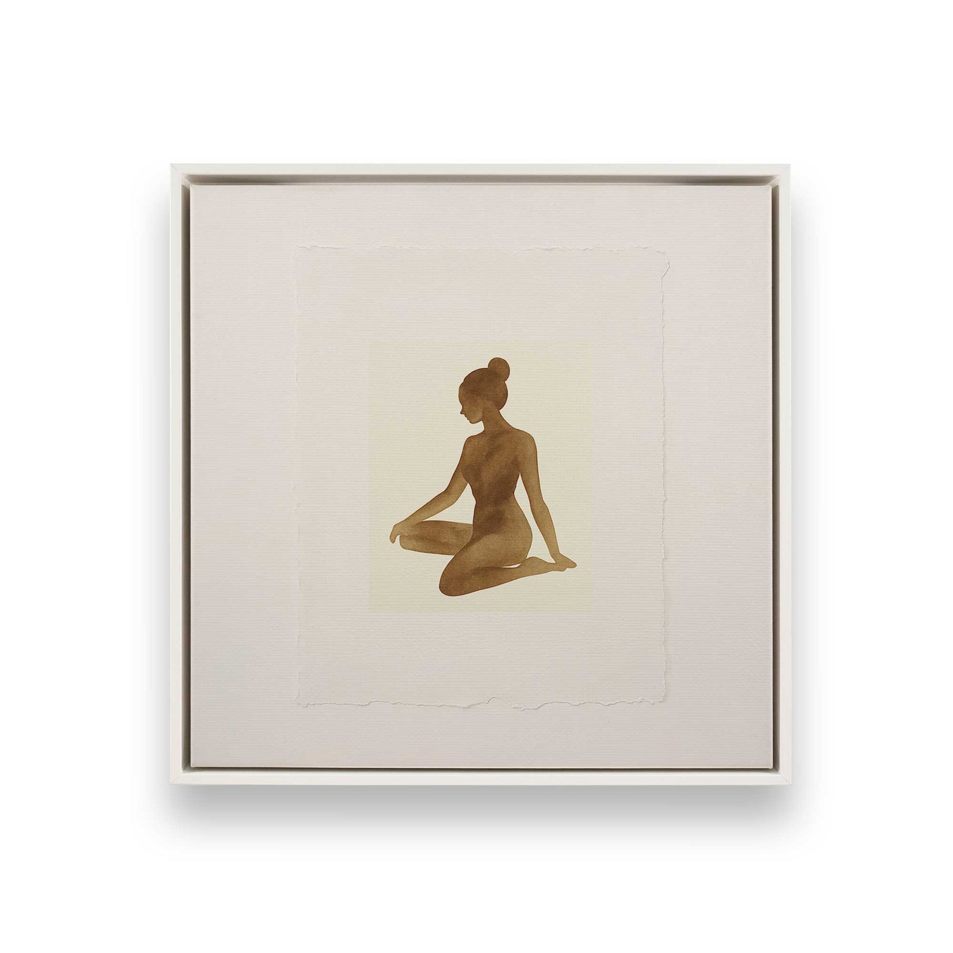 [Color:Opaque White], Picture of art in a White frame