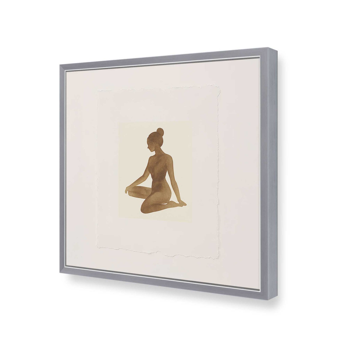 [Color:Polished Chrome], Picture of art in a Polished Chrome frame of the corner