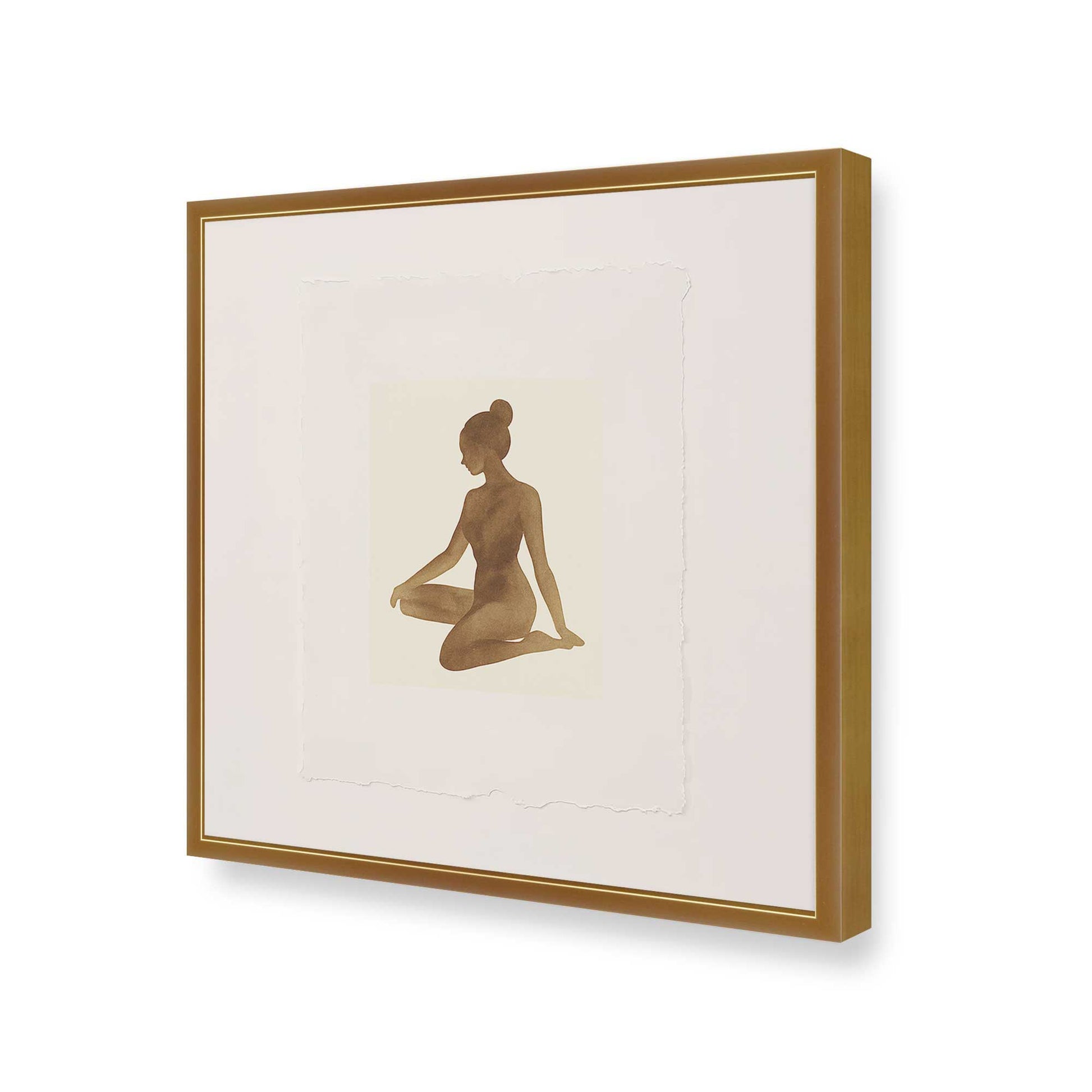[Color:Polished Gold], Picture of art in a Polished Gold frame of the corner