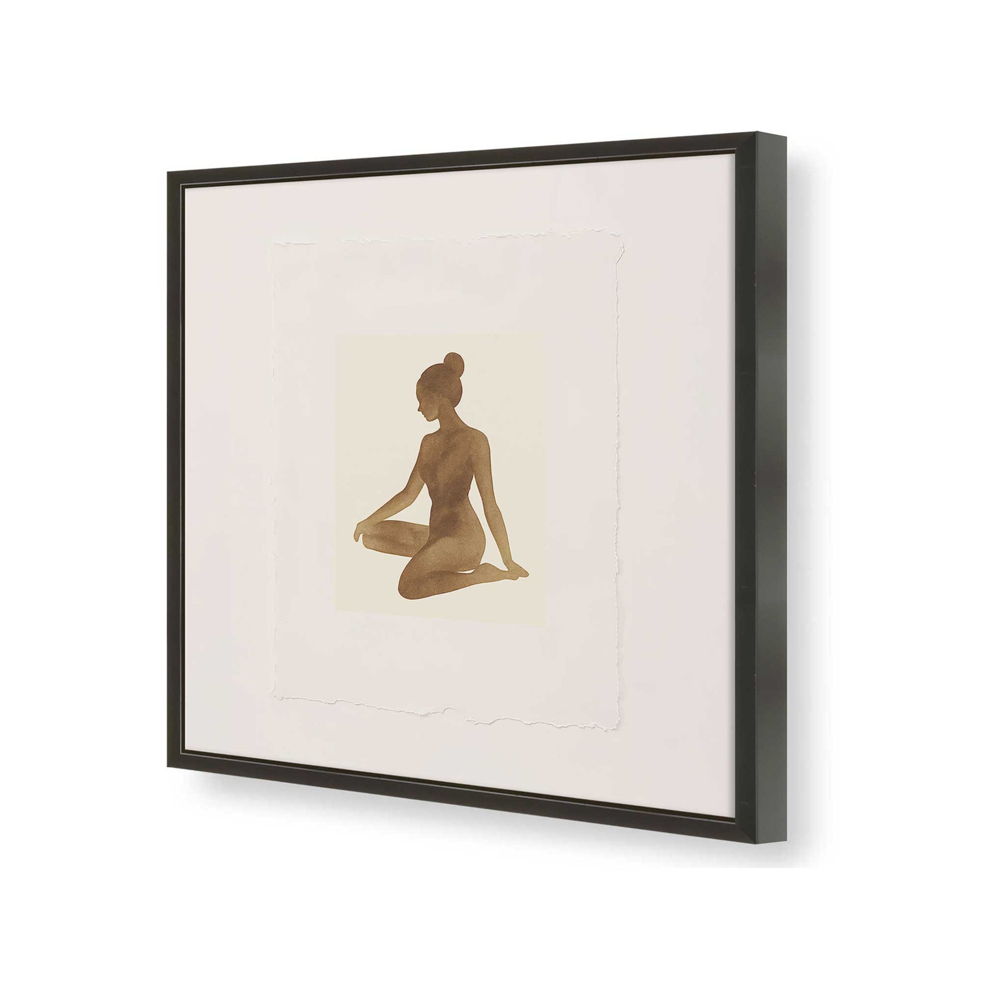 [Color:Satin Black], Picture of art in a Satin Black frame of the corner