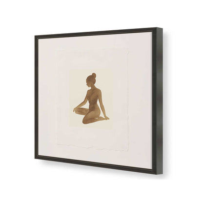 [Color:Satin Black], Picture of art in a Satin Black frame of the corner