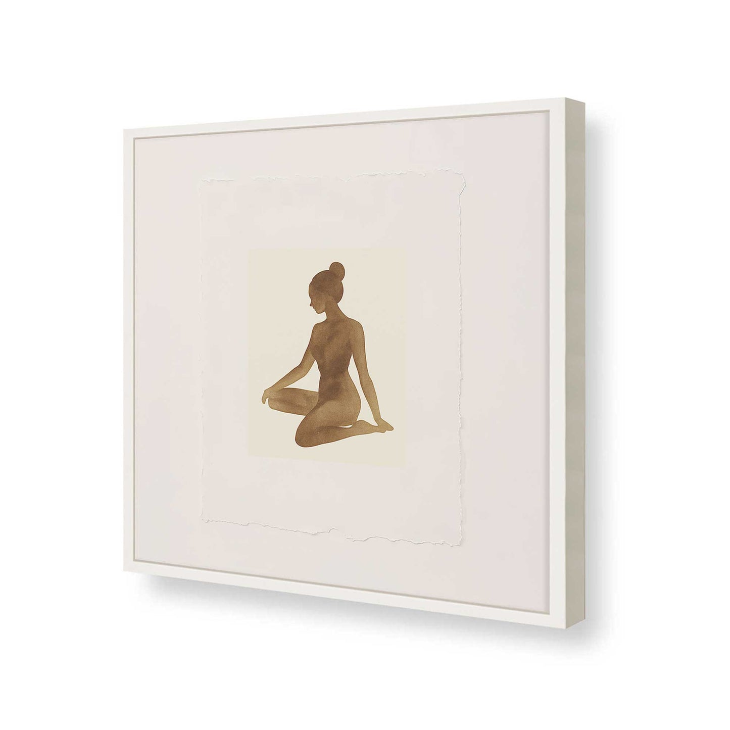 [Color:Opaque White], Picture of art in a Opaque White frame of the corner