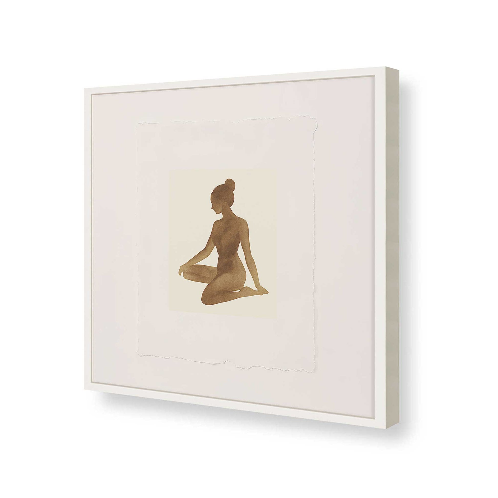[Color:Opaque White], Picture of art in a Opaque White frame of the corner