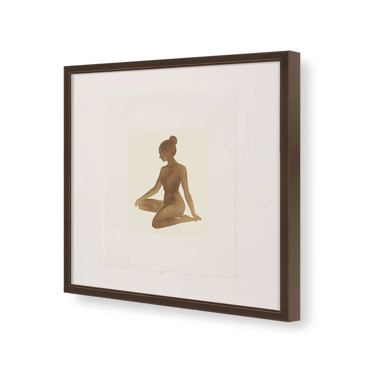 [Color:Espresso], Picture of art in a Espresso frame of the corner