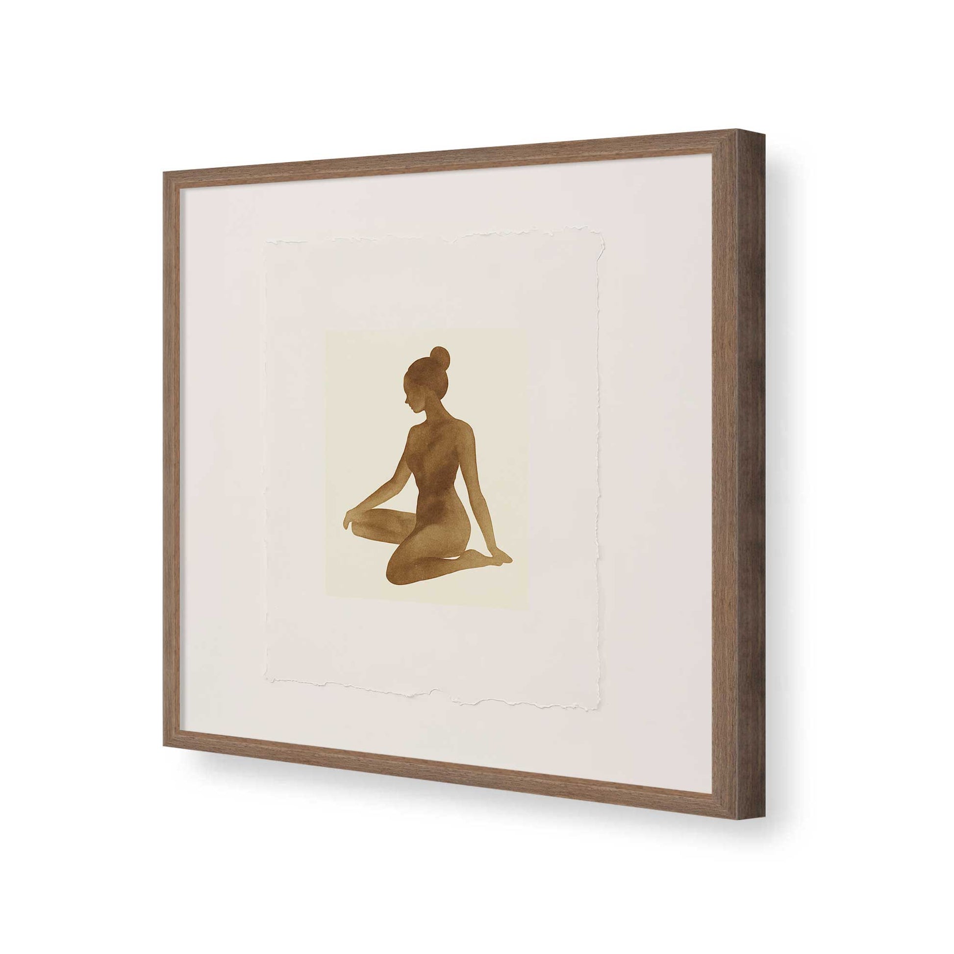 [Color:Walnut], Picture of art in a Walnut frame of the corner