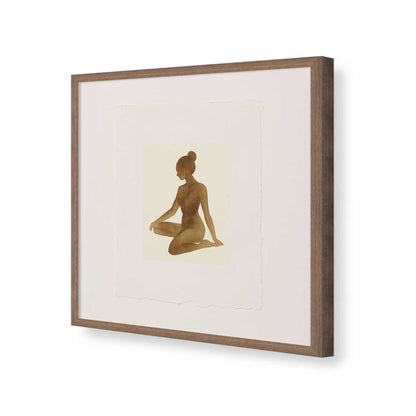 [Color:Walnut], Picture of art in a Walnut frame of the corner