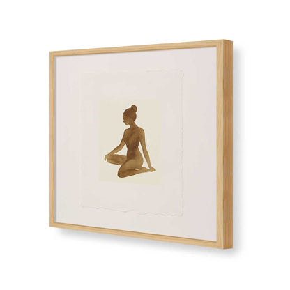 [Color:American Maple], Picture of art in a American Maple frame of the corner
