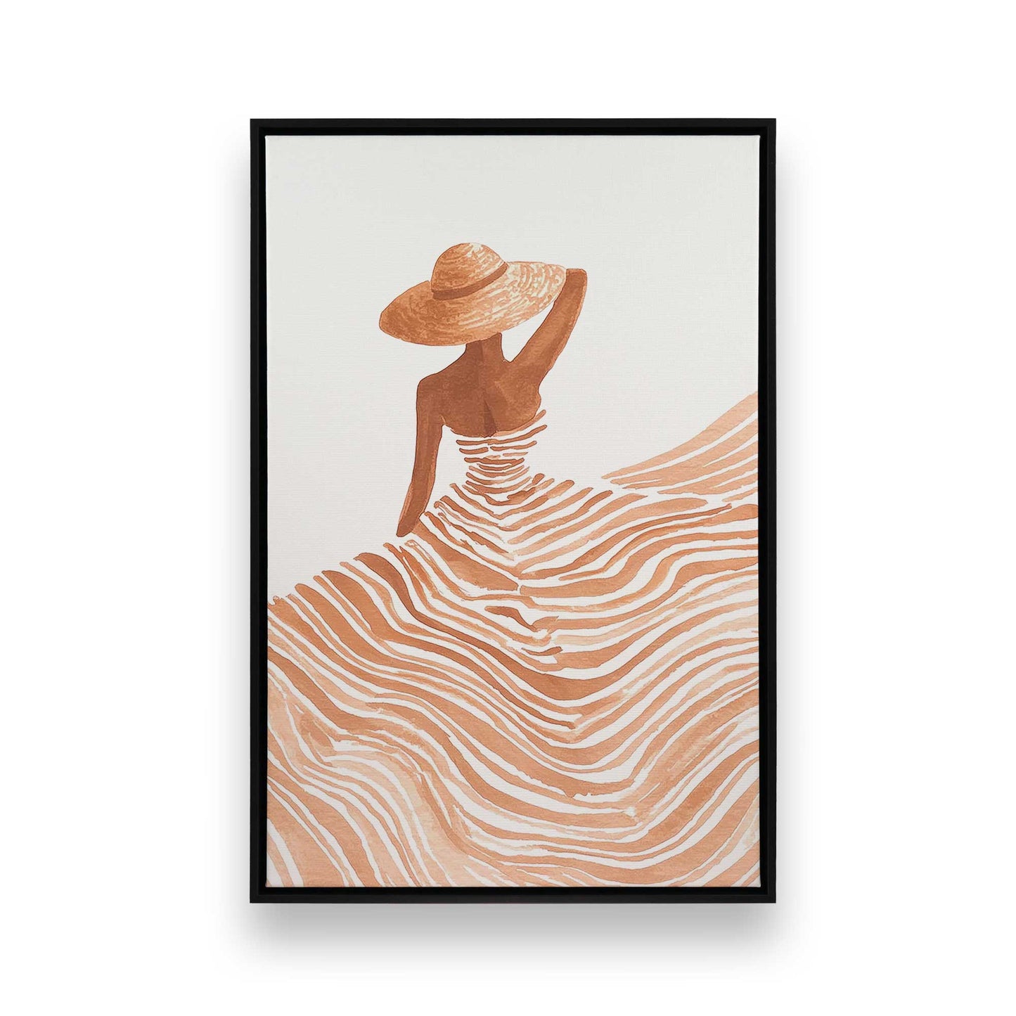 [Color:Satin Black], Picture of art in a Satin Black frame