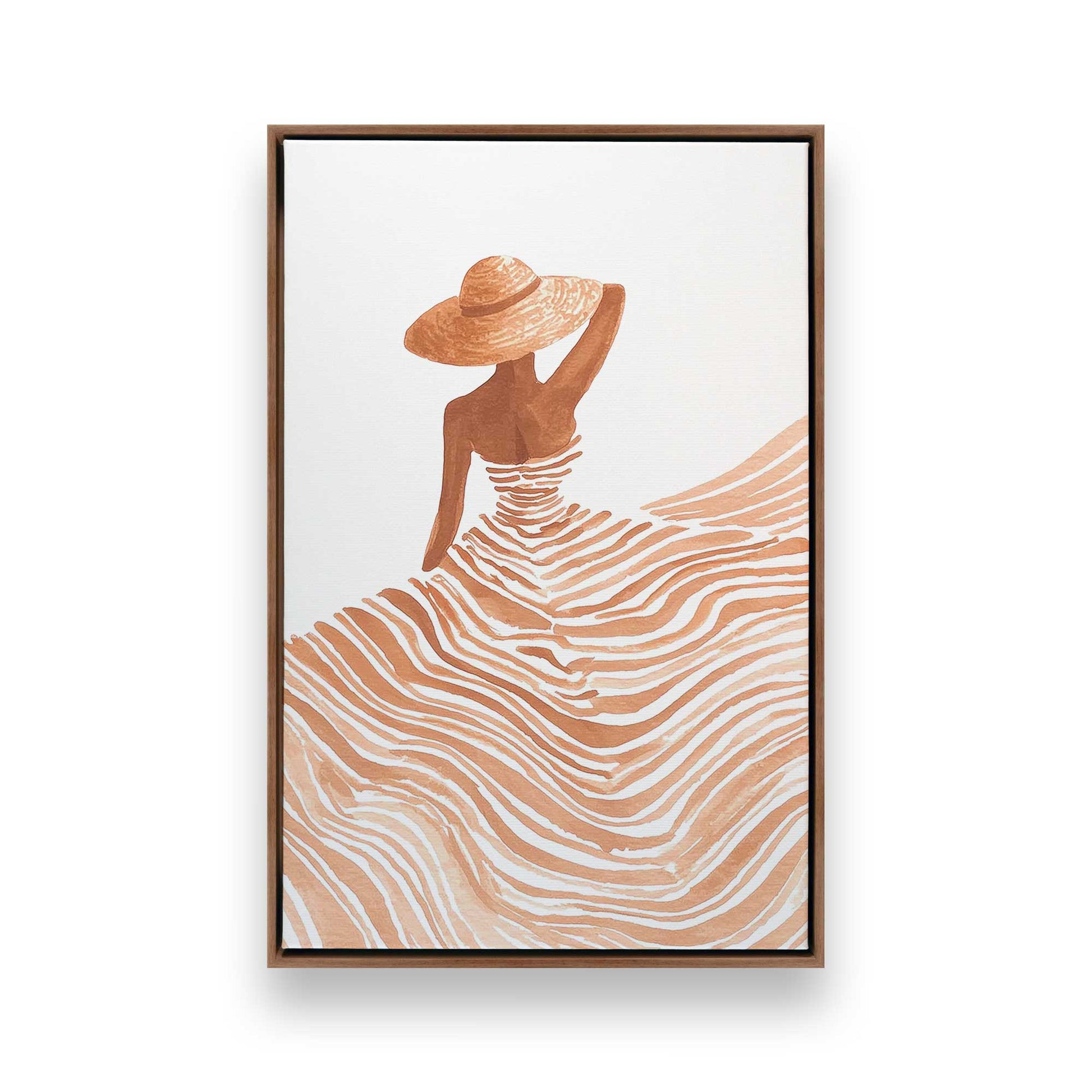 [Color:Walnut], Picture of art in a Walnut frame
