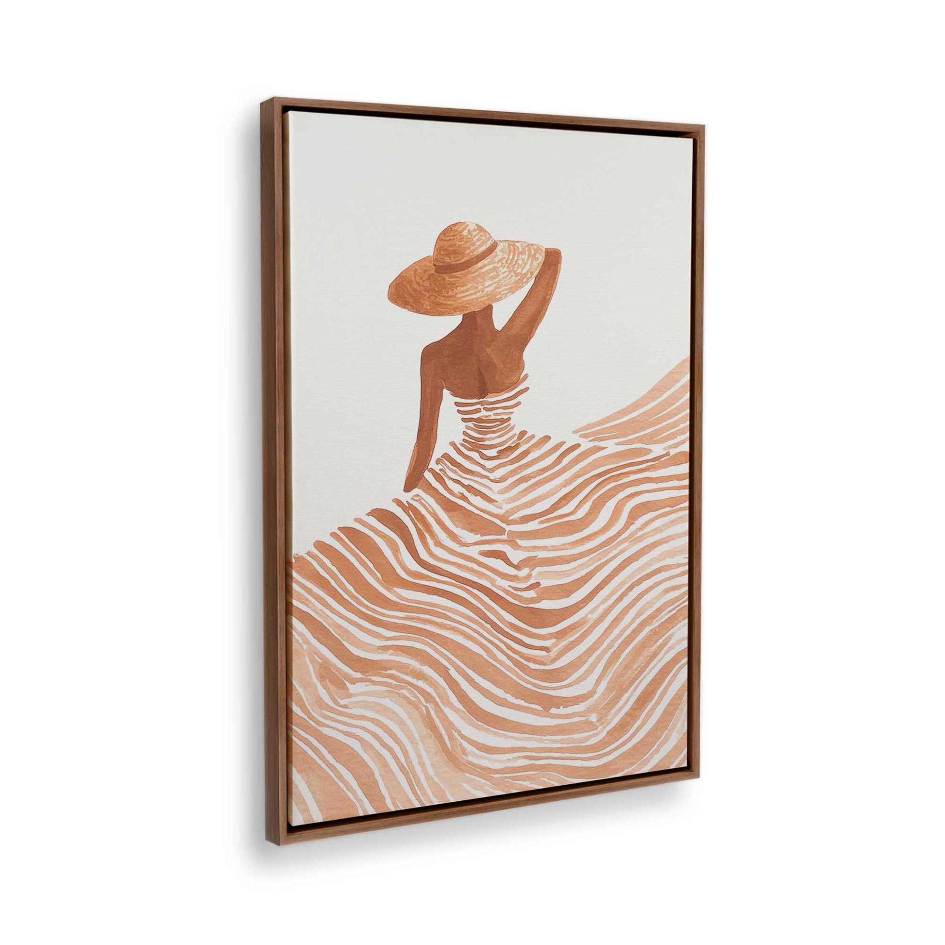 [Color:Walnut], Picture of the corner of the art