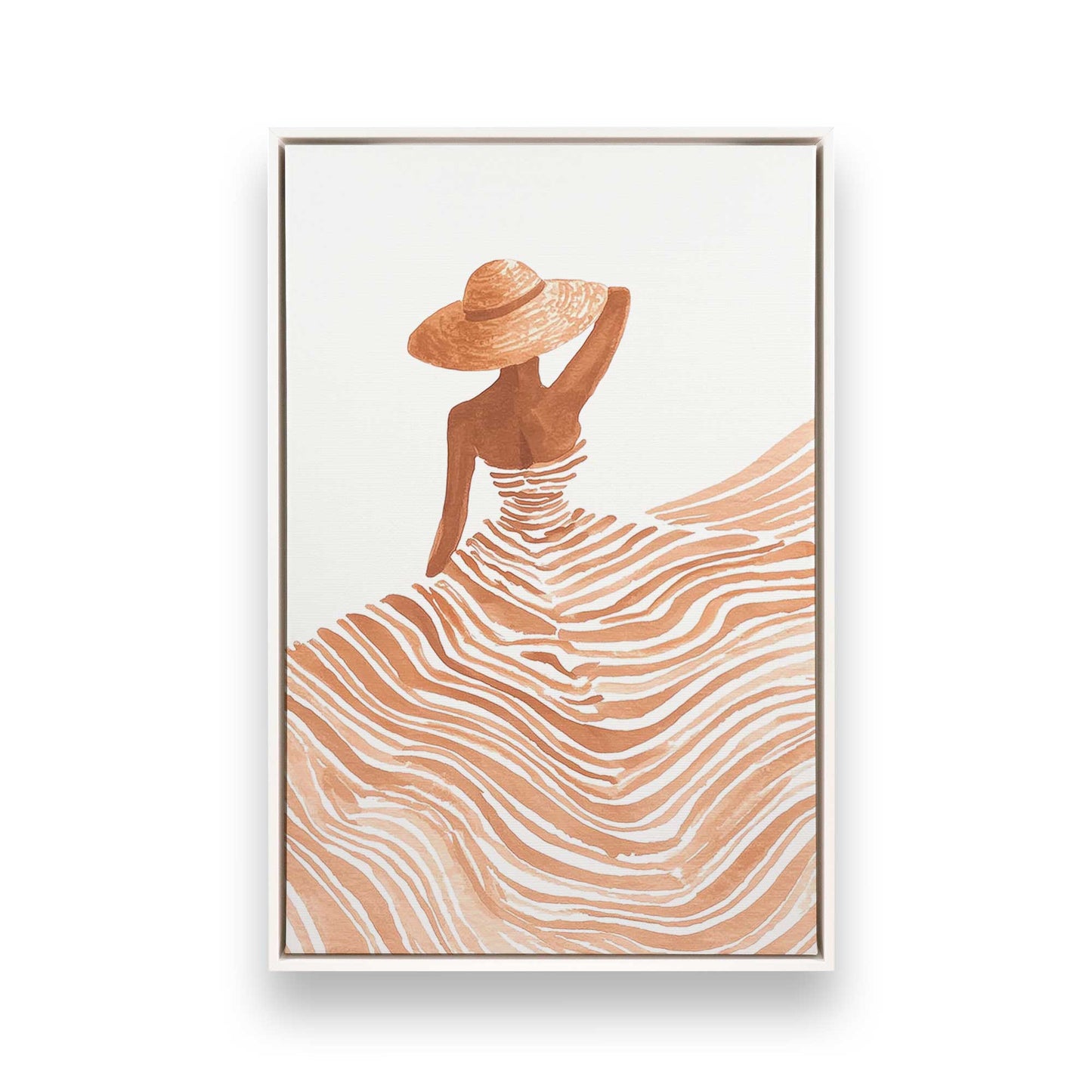 [Color:Opaque White], Picture of art in a White frame