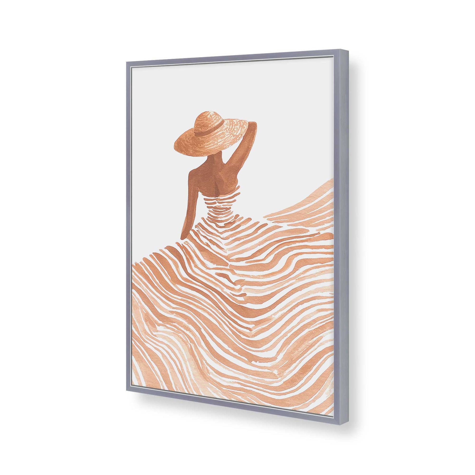 [Color:Polished Chrome], Picture of art in a Polished Chrome frame of the corner