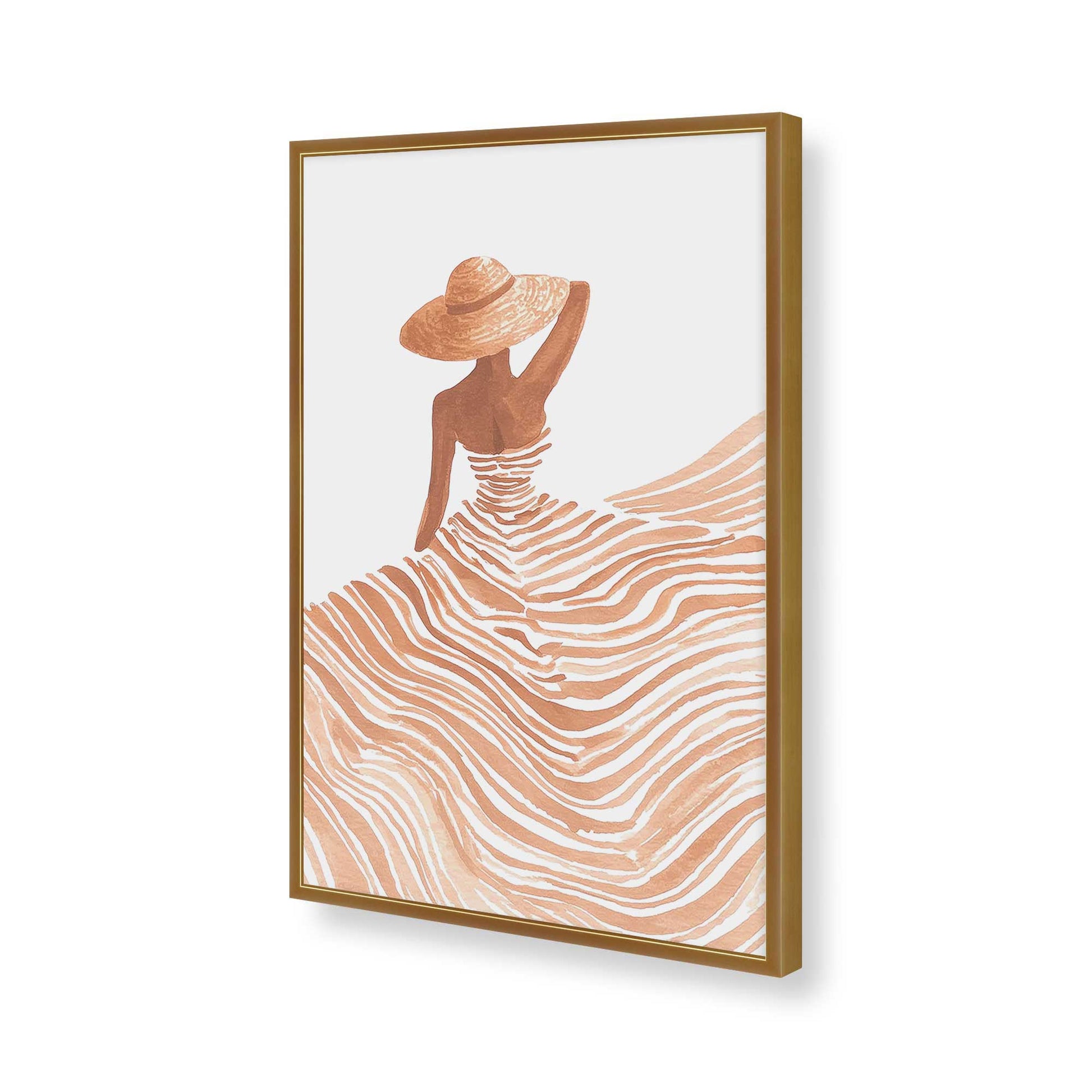 [Color:Polished Gold], Picture of art in a Polished Gold frame of the corner