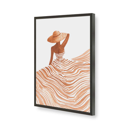 [Color:Satin Black], Picture of art in a Satin Black frame of the corner