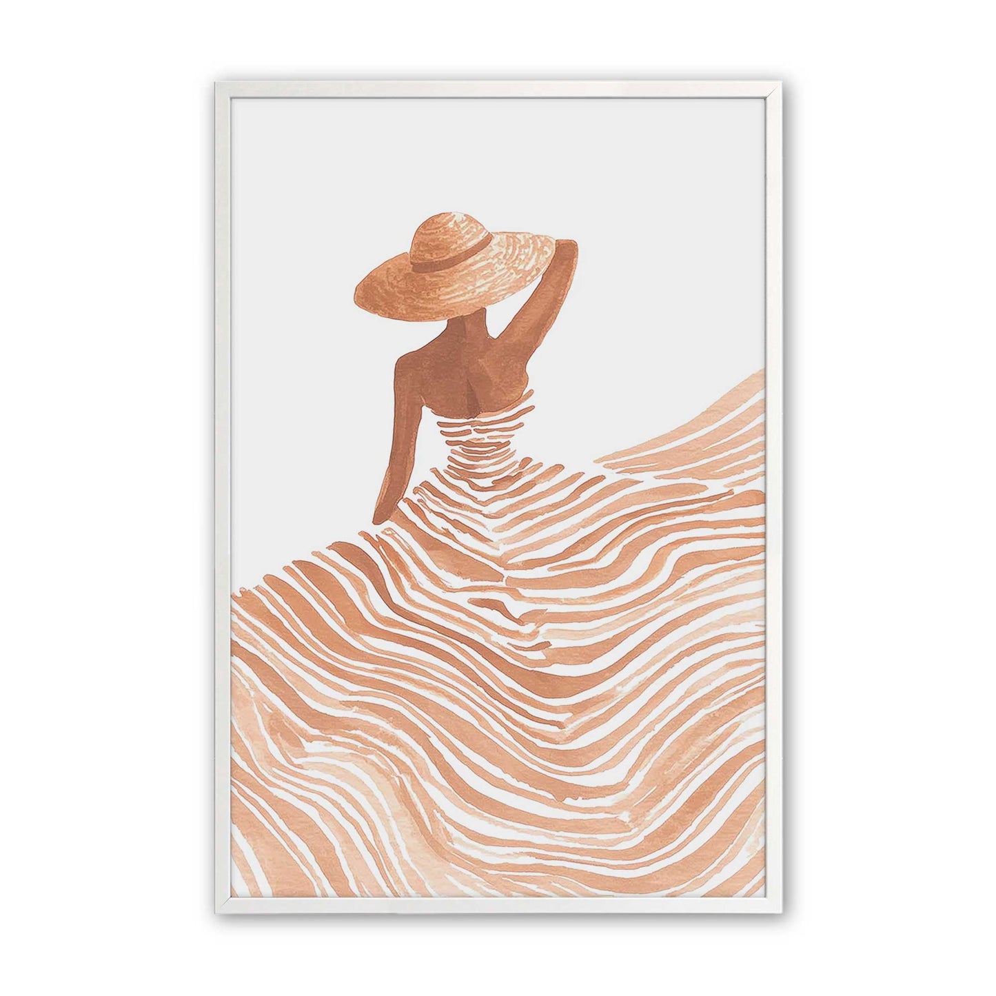 [Color:Opaque White], Picture of art in a Opaque White frame
