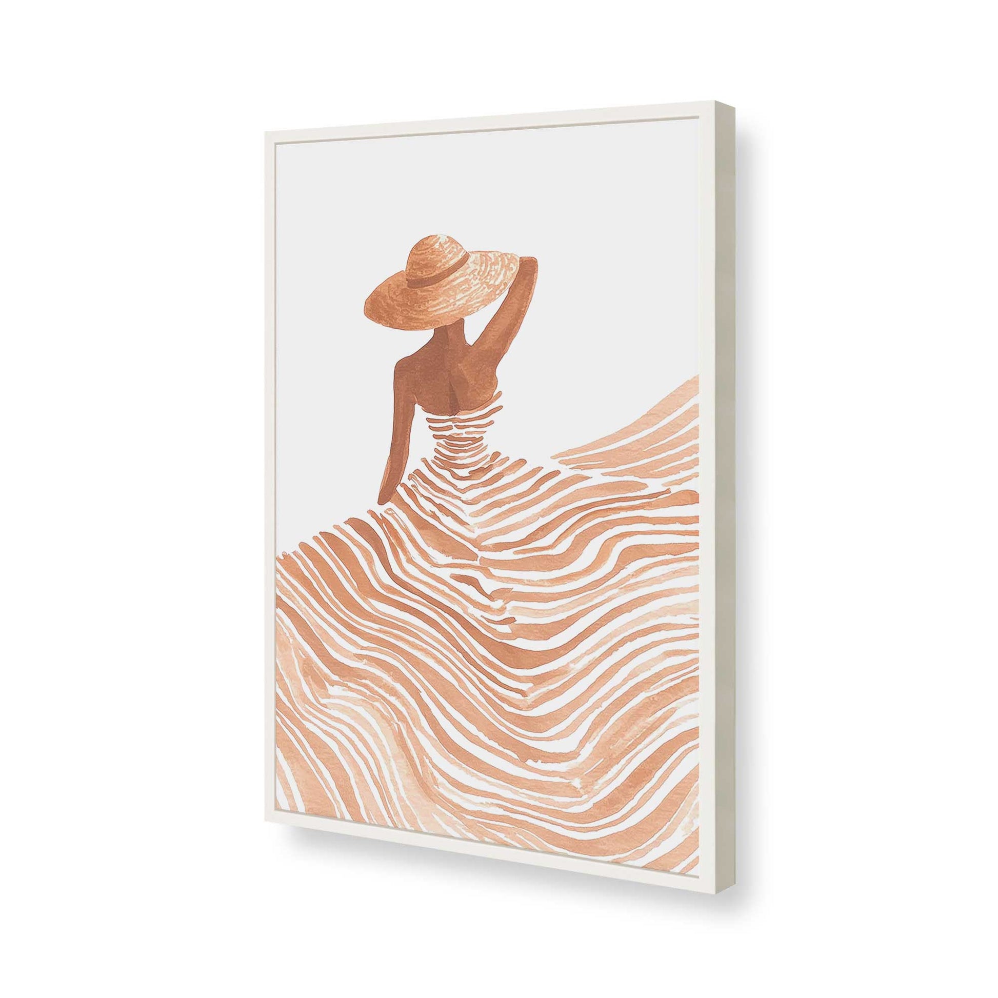 [Color:Opaque White], Picture of art in a Opaque White frame of the corner