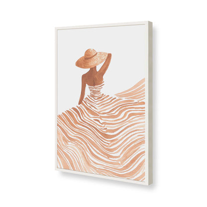 [Color:Opaque White], Picture of art in a Opaque White frame of the corner
