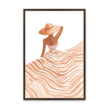 [Color:Brown], Picture of art in a Brown frame