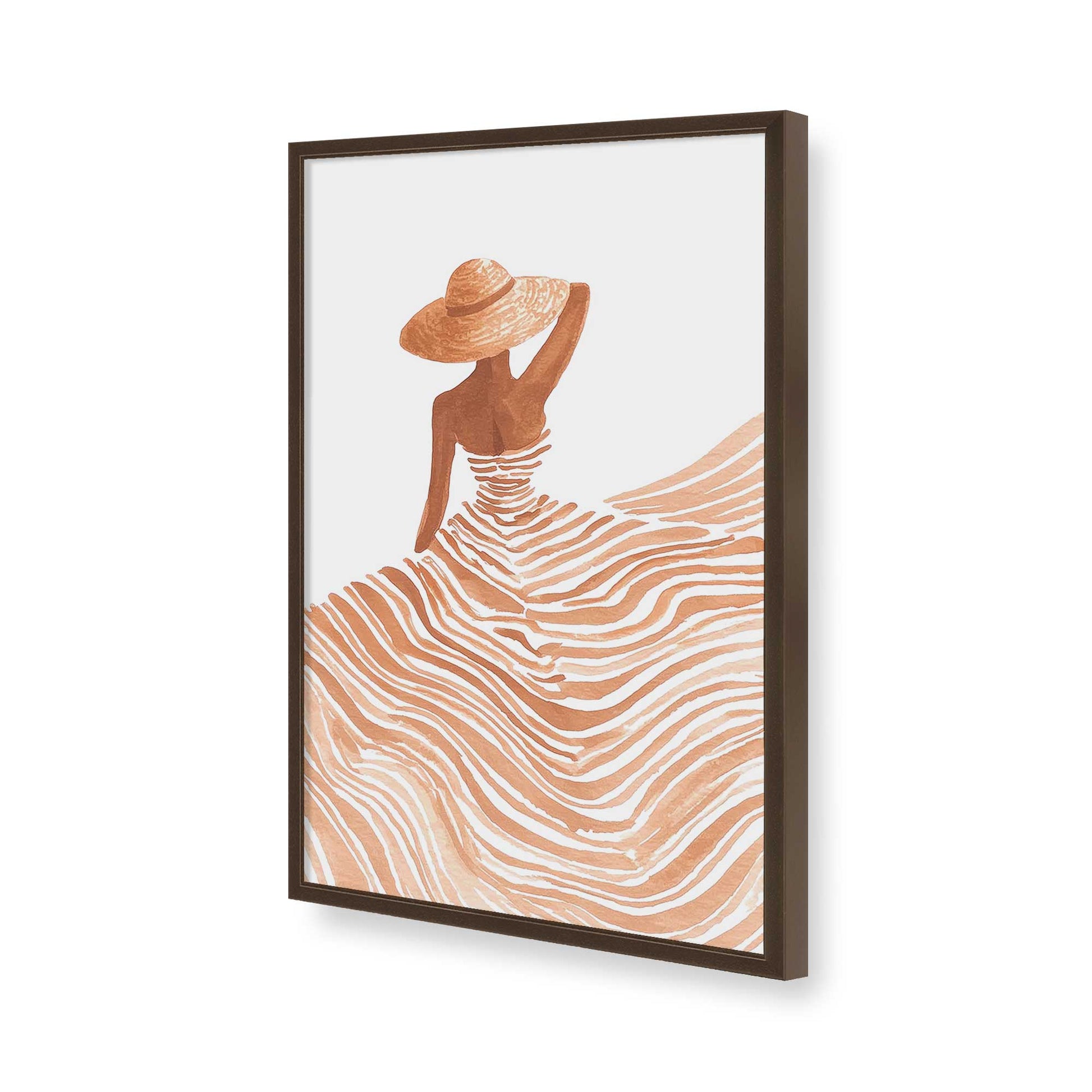 [Color:Belvinder Brown], Picture of art in a Belvinder Brown frame of the corner
