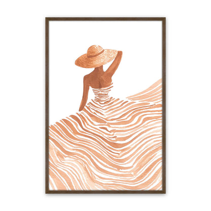[Color:Walnut], Picture of art in a Walnut frame