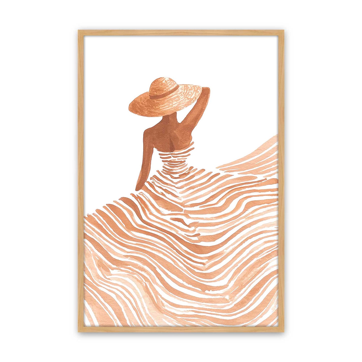 [Color:American Maple], Picture of art in a American Maple frame